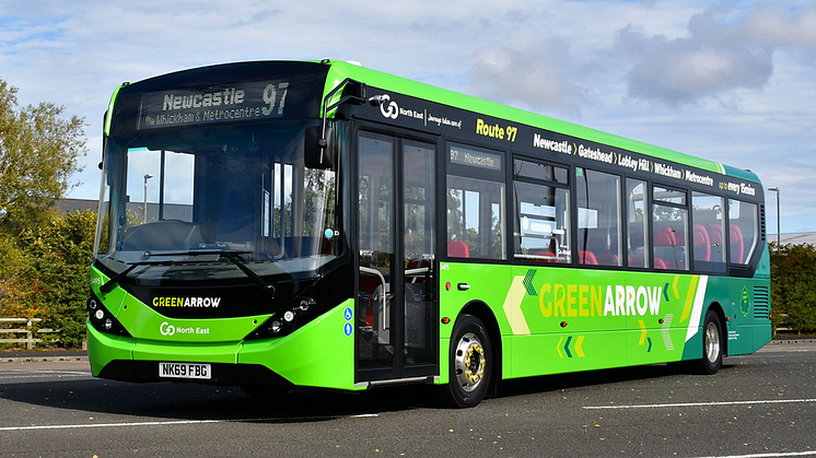 Out with the old and in with the new as Go North East invests £1.8 million in state of the art environmentally friendly buses for its Green Arrow services