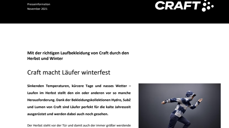 CRAFT_PM_Craft macht Läufer winterfest