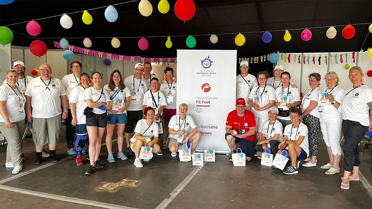 GEHWOL unterstützt das Podologie-Team der Special Olympics 2022. Bild: Special Olympics Deutschland e.V.