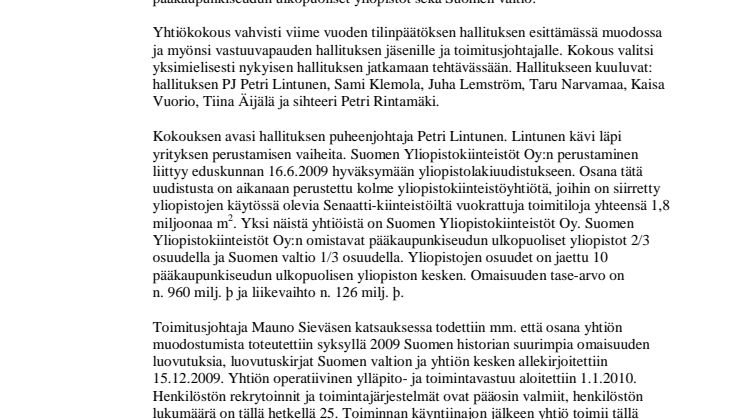 Suomen Yliopistokiinteistöt Oy