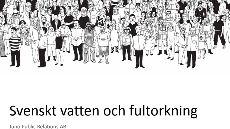 Undersökning om fultorkning, Svenskt Vatten, 2017 