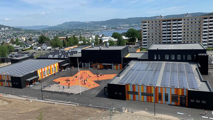 GeoTermos i Drammen kommune lagrer sommervarme til vinterbruk. Nå er prosjektet nominert til Byggenæringens Innovasjonspris 2021