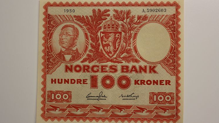 Tømmerfløteren (100 kr) 1949-62. 