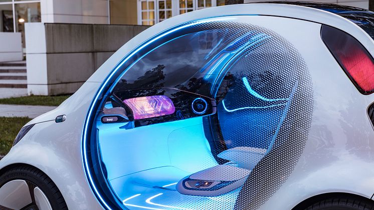 Selvkørende konceptbil viser fremtidens bildeling