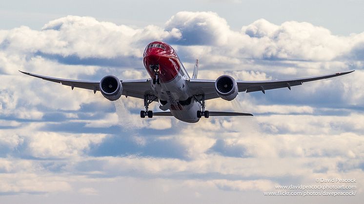 Fler passagerare och fulla långdistansplan för Norwegian i september