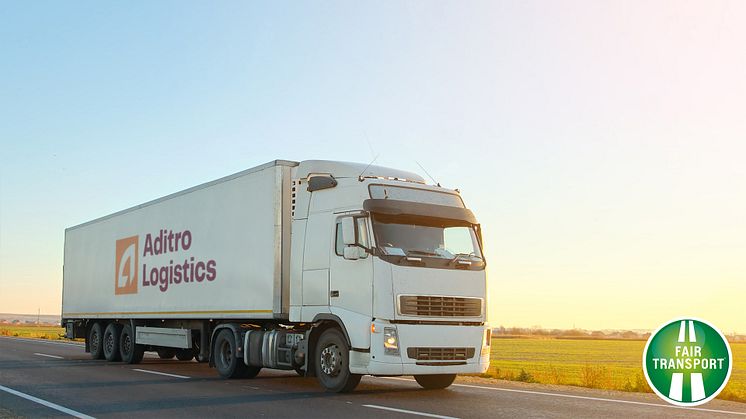 Aditro Logistics är nu certifierade för Fair Transport
