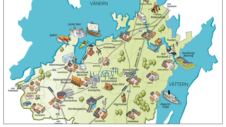 Illustration Skaraborgs besöksmål
