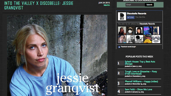 Into the Valley x Discobelle: Jessie Granqvist