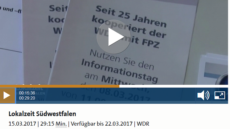 WDR Lokalzeit Südwestfalen - Beitrag anlässlich des Tags der Rückengesundheit