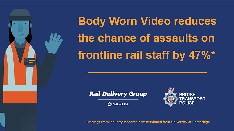 Rail industry announces positive findings of long-term University of Cambridge research project into staff safety and body-worn cameras