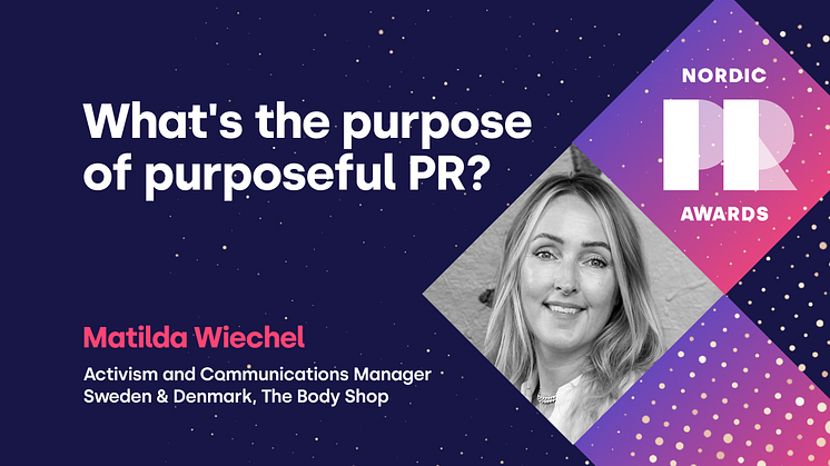 What's the purpose of purposeful PR?