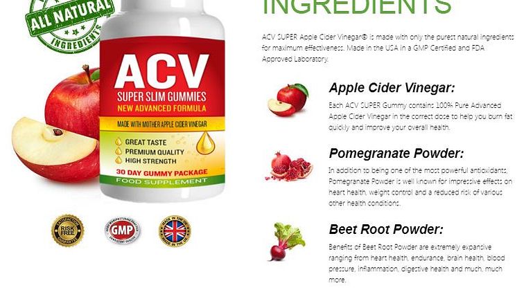ACV Super Slim Gummies UK (Reviews 2022) A product that helps deal with overweight health problems?