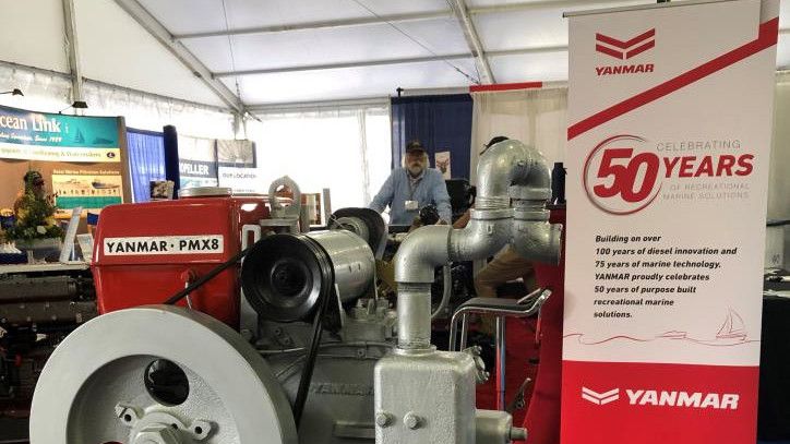 YANMAR is celebrating 50 years of recreational marine solutions at the US Sailboat Show in Annapolis this week with a display featuring its 1971 purpose-built PMX engine