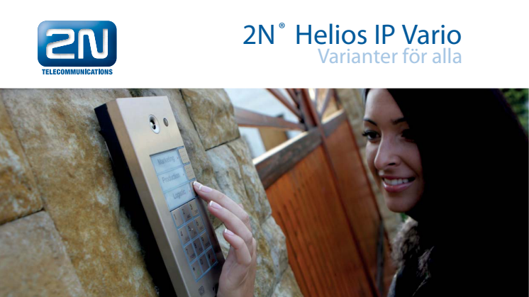 Porttelefoner från Gate Security - 2N Helios IP Vario