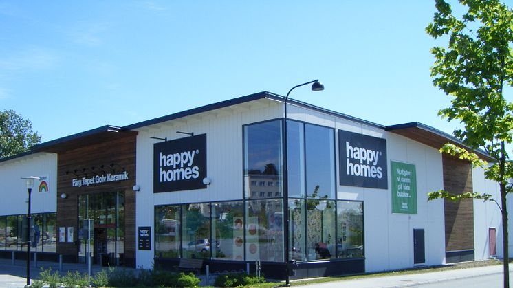 Happy Homes skyltar upp