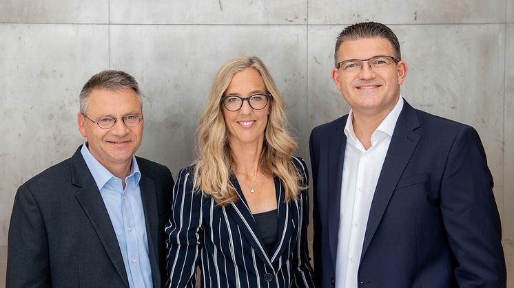 SYZYGY GROUP Vorstand (v.L.: Erwin Greiner (CFO), Franziska von Lewinski (CEO), Frank Ladner (CTO)