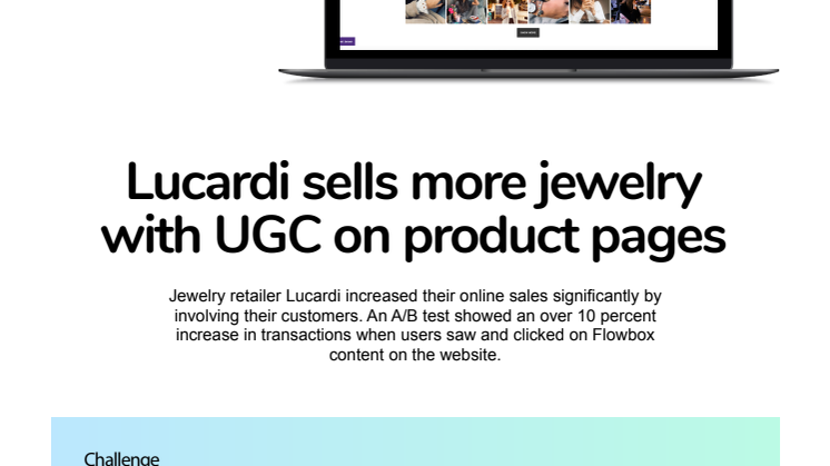 Lucardi sells more jewelry with UGC on product pages