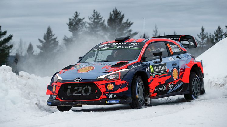 Hyundai Motorsport siktar på seger i Rally Sweden 2020.