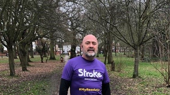 ​Local stroke survivor marks a milestone in his recovery with the Stroke Association