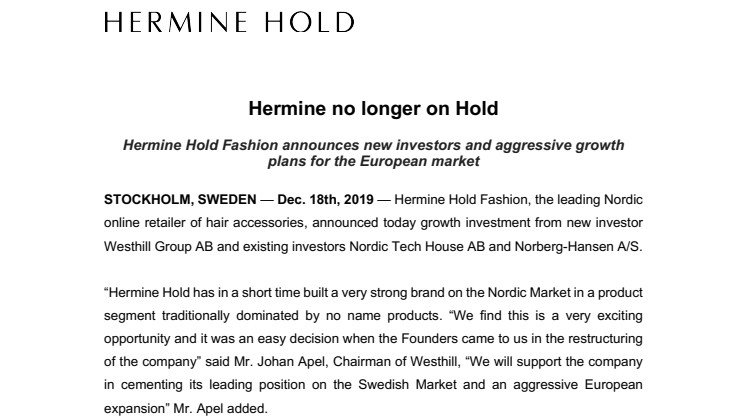 Hermine no longer on Hold