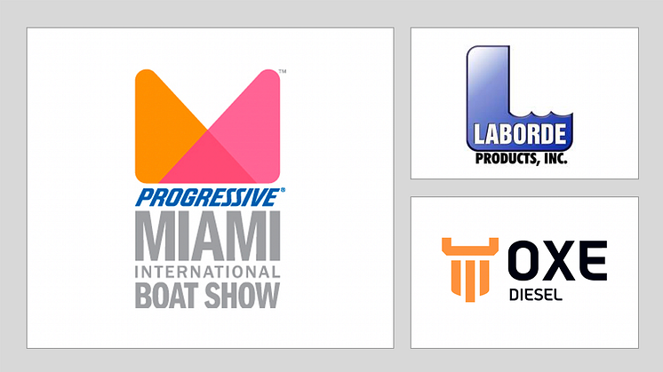 Laborde Products Inc. display the OXE Diesel at the Miami Boat Show