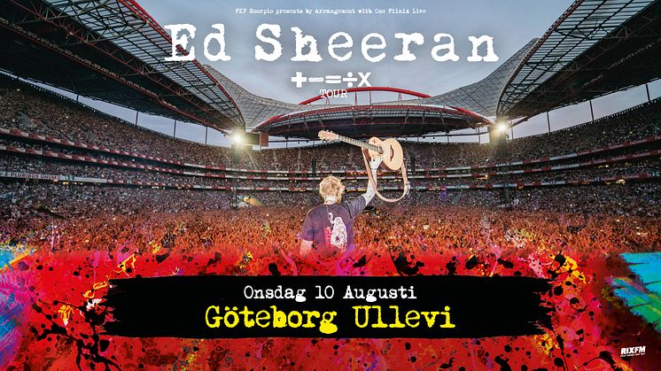 Ed Sheeran kommer till Sverige!