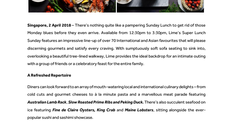 Lime Unveils a Refreshed Super Lunch Sunday
