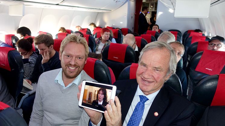 Norwegian ofrece televisión en directo a bordo de sus vuelos