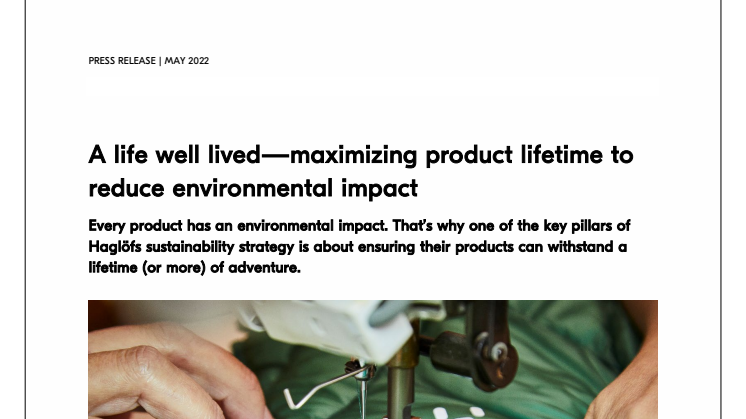 A life well lived—maximizing product lifetime to reduce environmental impact May 2022 FINAL.pdf