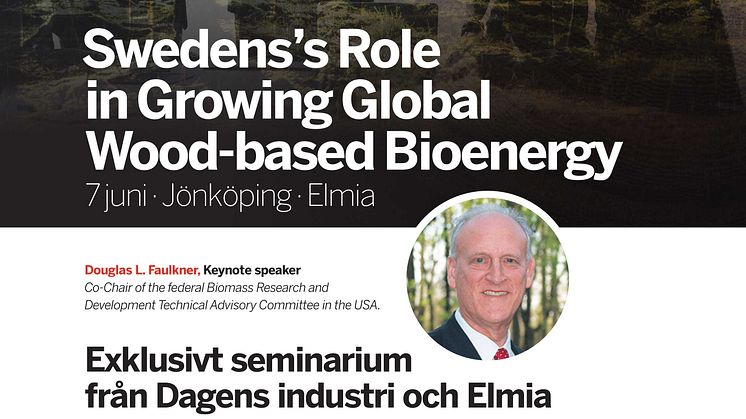 Press invitation: Sweden’s Role in Growing Global Wood-based Bioenergy