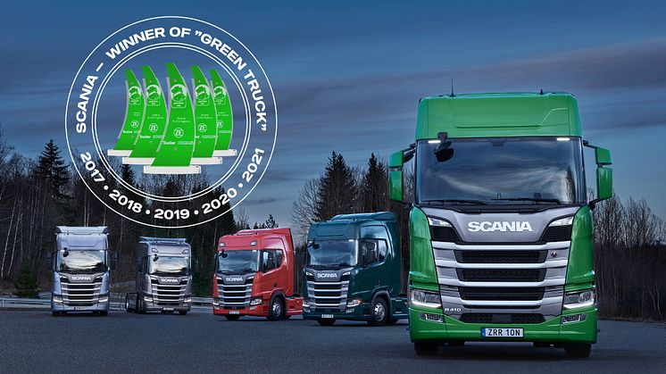Scania gewinnt den "Green Truck Award 2021"
