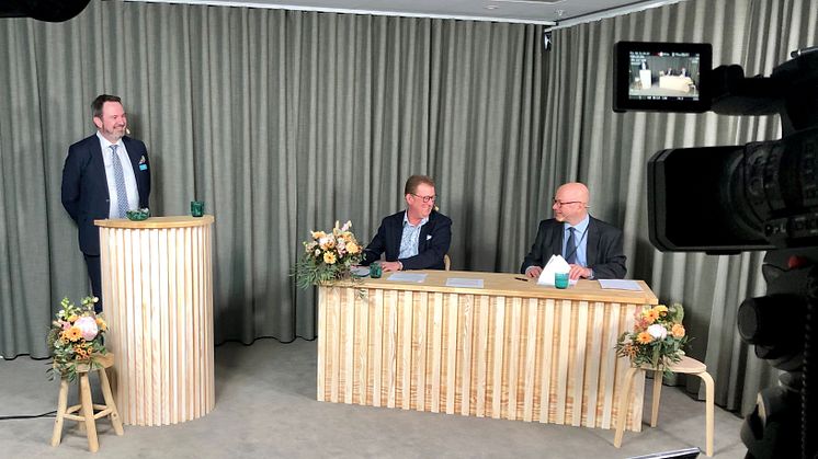 Från Sobonadagen 2021. Per Nordenstam, Mats Rostö och Göran Holm.