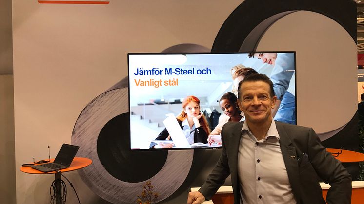 Ovako has a tradition of launching new products at Elmia Subcontractor. This year they include the new steel family Hybrid Steel®, says Scandinavian sales manager Jukka Kivelö.