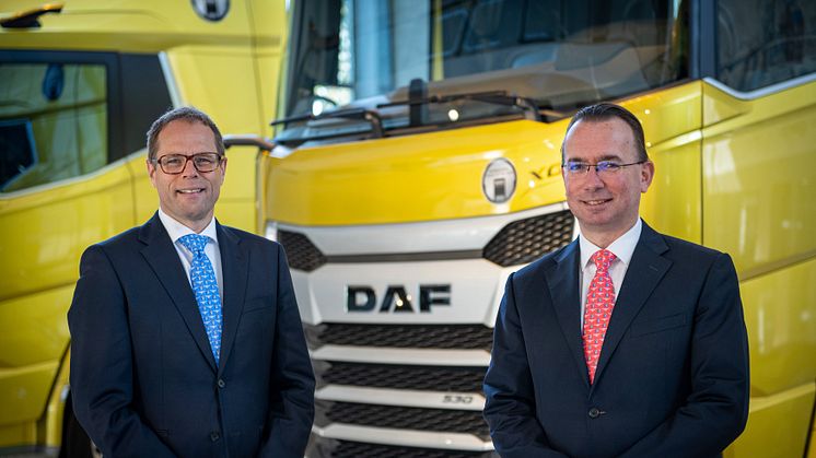 Harry Wolters (left) is promoted General Manager Global Powertrain & Electrification at PACCAR Corporate, effective August 1. In the position of DAF Trucks President, he will be succeeded by Harald Seidel.
