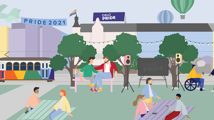 Illustrasjon Oslo Pride 2021: Trine Thingstad / Oslo Pride