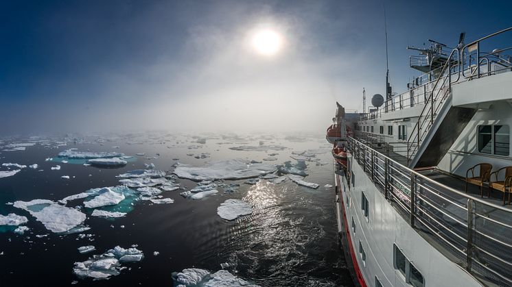 EXPLORING THE ICE: Hurtigruten introduces sailings to Russian the Northwest passage from 2019.  Photo: KARSTEN BIDSTRUP/ Hurtigruten