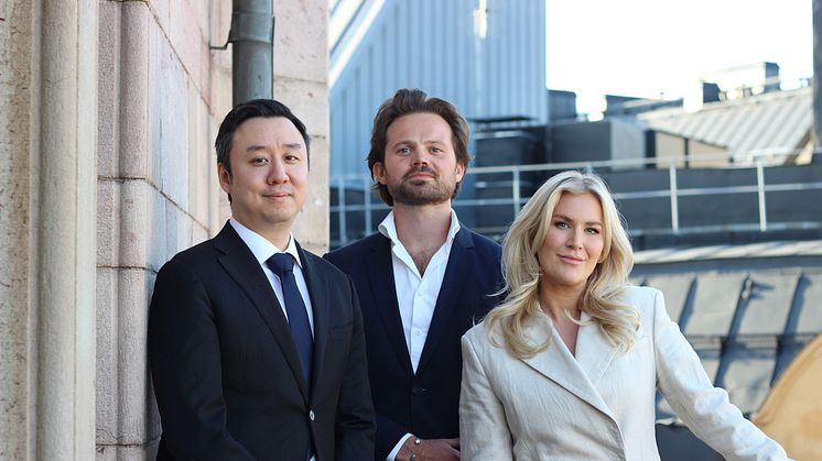 Från vänster: Jonathan Zhou, Douglas Lagercrantz, Erika Boss