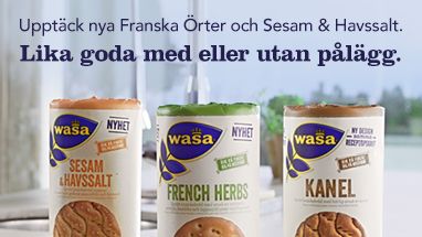 Wasa lanserar knäckebröd med fokus på smak