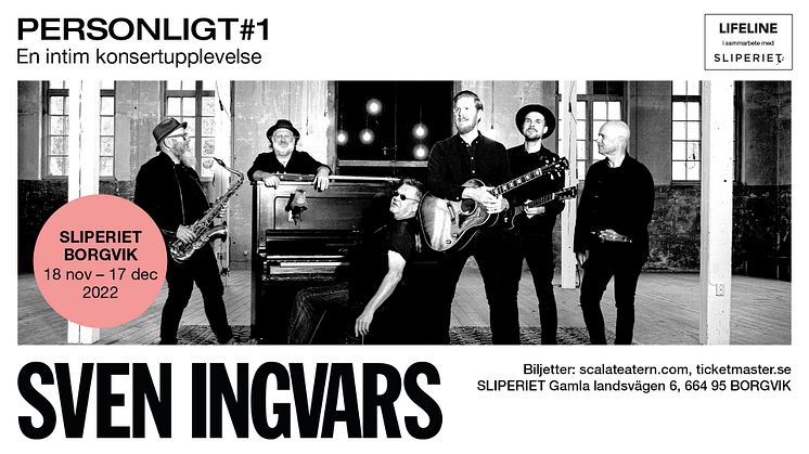PERSONLIGT med Sven Ingvars - En intim konsertupplevelse på Sliperiet