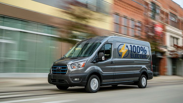 Världens största transportbilsmärke, Ford, presenterade i dag sin nya E-Transit, en helelektrisk transportbil.