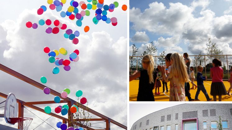 Hyllivångsskolan är den första skolan i Malmös nya stadsdel Hyllie. Foto: Liljewall arkitekter