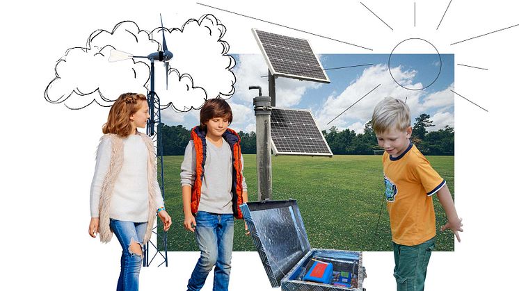 En Solcell Sciencebox är ett väldigt bra hjälpmedel för att synliggöra hur solljus blir till energi