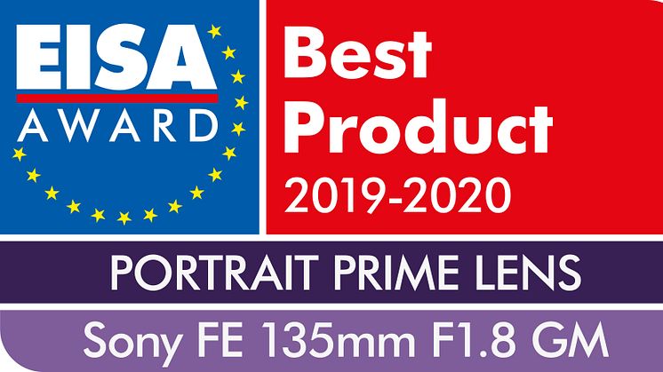 EISA Award Sony FE 135mm F1.8 GM