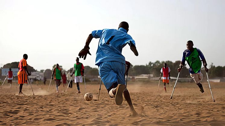 Fotboll för livet, Liberia. Foto: Christopher Morris/ICRC/VII