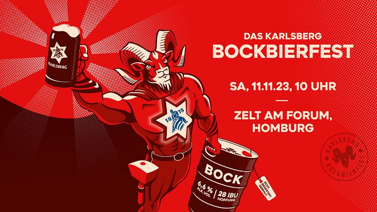 Das Karlsberg Bockbierfest findet am Samstag, 11. November, ab 10 Uhr im Zelt am Forum in Homburg statt.