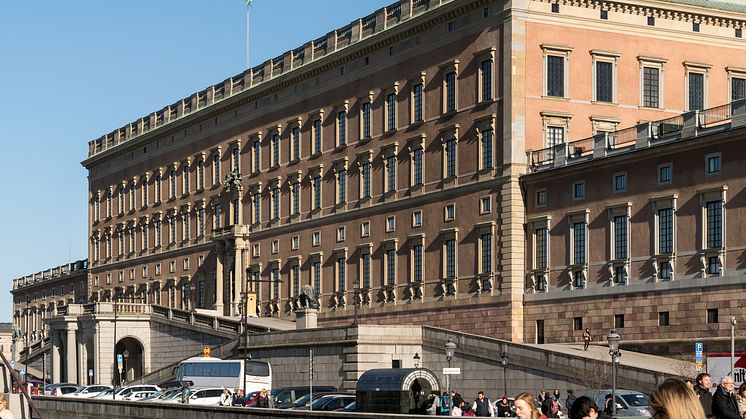 Stockholms slotts norra fasad. Foto: Peder Lindbom, AIX. 