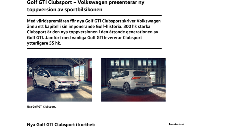 Golf GTI Clubsport
