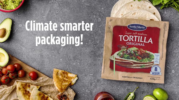 Ny tortillaförpackning sparar 150 ton plast