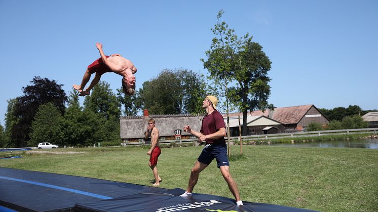 Gymnaster fra Vejstrup Efterskole besøger Fregatten Jylland den 27. maj 2021