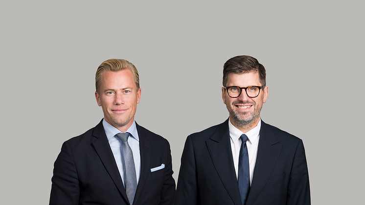 Christian Claesson och Johan Sandborgh har utsetts till vice VD i Lundbergs Fastigheter.